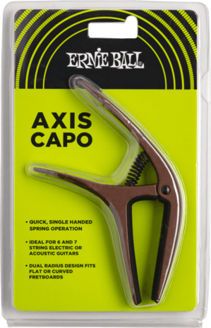 Ernie Ball Axis Capo brons voor nylon- en staalsnarige gitaar