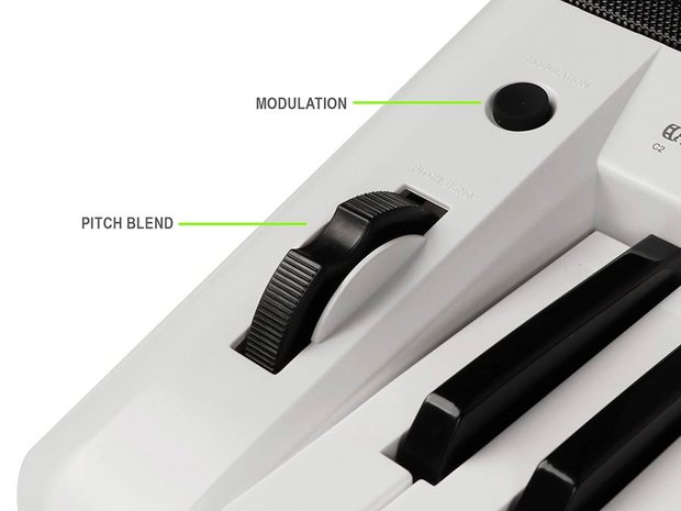 Medeli Aspire Series Keyboard A100SW Wit met 61 aanslaggevoelige toetsen, 2 x 10 watt 