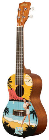 Kala Learn To Play Elvis Blue Hawaii, Concert Ukelele Starter Kit 