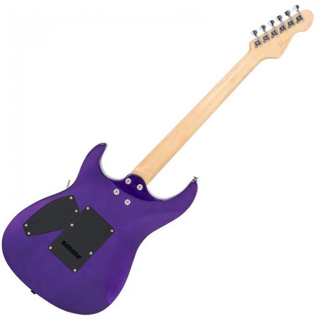 Vintage V6M24PL Reissued, Pasadena Purple, reverse headstock