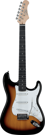 Eko Stratmodel S300 Sunburst, e-gitaarpakket