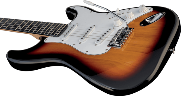 Eko Stratmodel S300 Sunburst, e-gitaarpakket
