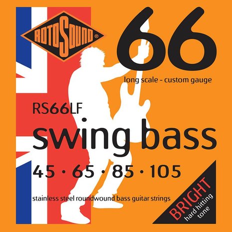 Rotosound 66 Swing Bass, e-bas, div diktes, 030 - 050, stainless steel