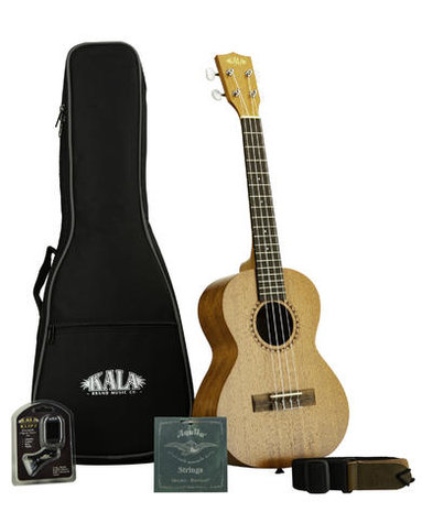 KALA 15-T  Satin Mahogany Tenor Ukelele Starter Kit 