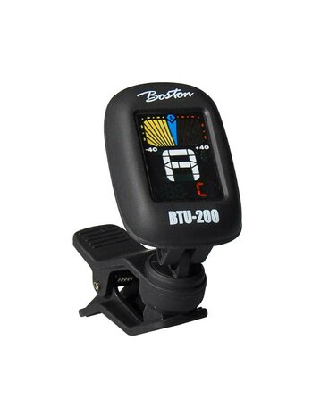 Boston Clipon chromatisch stemapparaat voor gitaar, viool, ukulele, ed, full color display, tuner