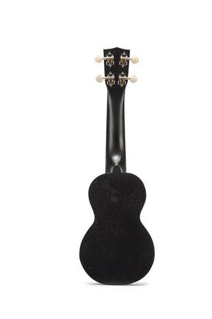 Kahiko sopraan ukelele met extra brede hals (wide neck) trans black