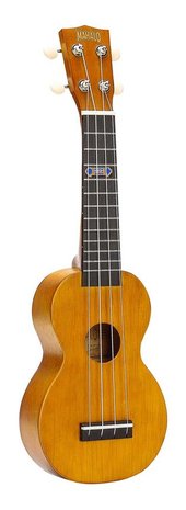 Kahiko sopraan ukelele met extra brede hals (wide neck) trans brown