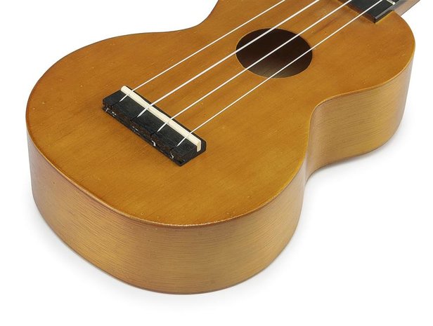 Kahiko sopraan ukelele met extra brede hals (wide neck) trans brown