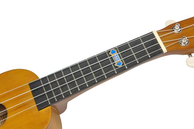 Kahiko sopraan ukelele met extra brede hals (wide neck) trans brown