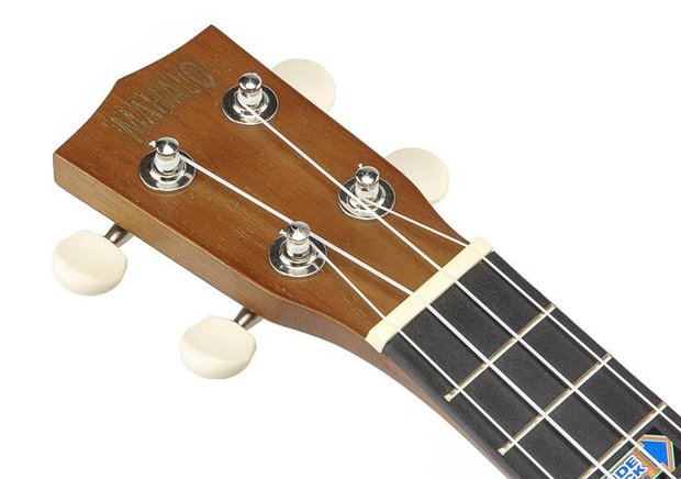 Kahiko sopraan ukelele met extra brede hals (wide neck) trans brown