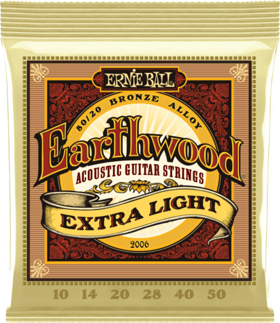 ​Ernie Ball Earthwood 2006 snaren voor akoestische gitaar, 010-050