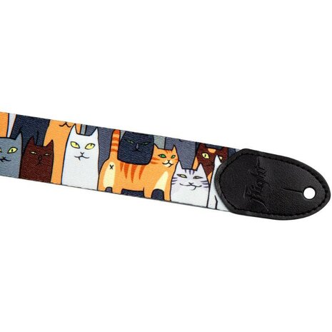 Flight: Polyester Ukelele Strap - Cats