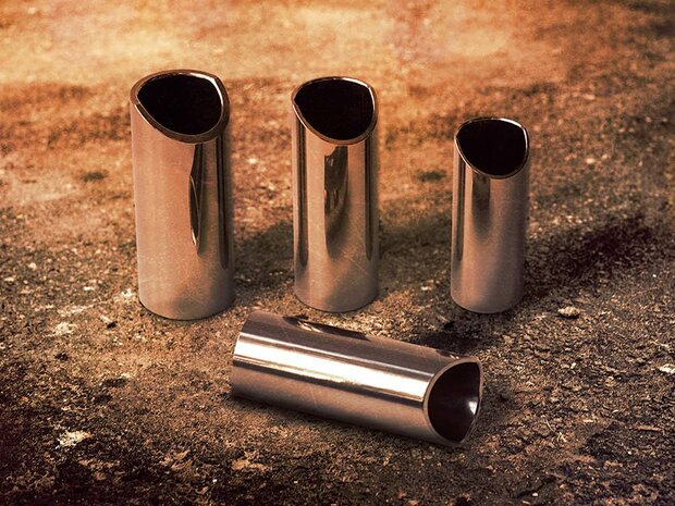 The Rock Slide, polished nickel slide size M (inside 19.5 - length 57.5mm)