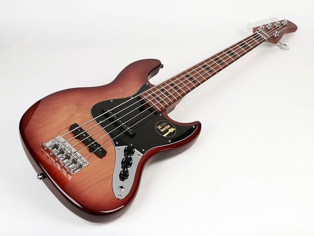 Sire Basses V5 Series Marcus Miller basgitaar, 5-snarig, tobacco sunburst