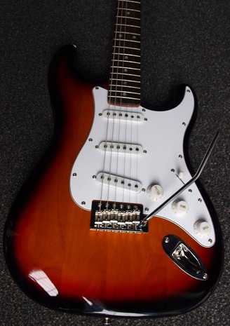 London City Spitfire MKII RW, 3-Tone Sunburst met witte slagplaat