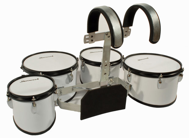 4-delige marching drumset met draagstel
