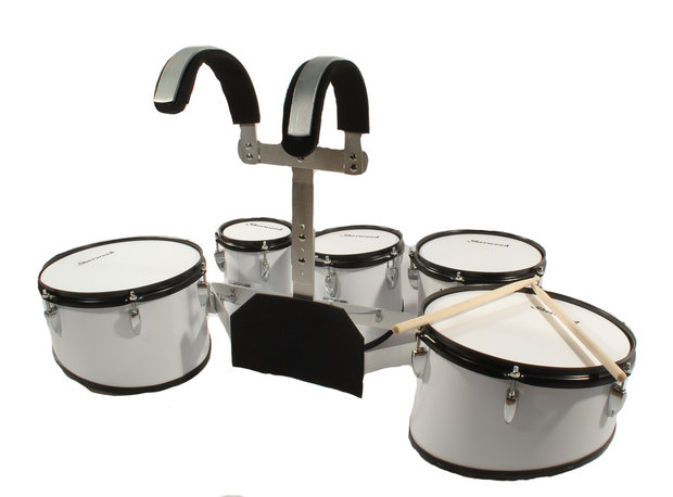 5-delige marching drumset met draagstel