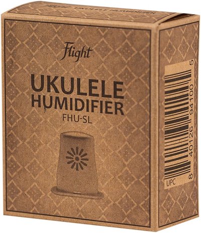 Zilverkleurige Ukulele Humidifier voor het behoud van je instrument