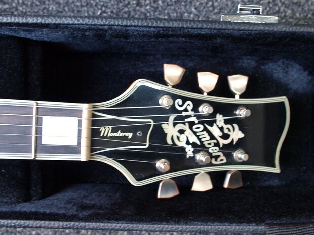 Stromberg Aged Monterey Trans Honey met Bigsby tremolo en koffer