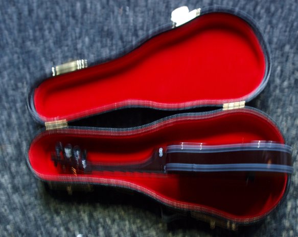 Miniatuur western gitaar met koffer 
