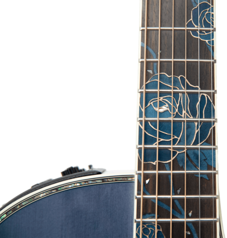 Takamine LTD-2021 Bluerose limited edition met koffer, laatste exemplaar en is op voorraad