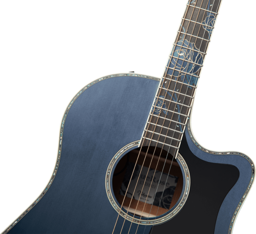 Takamine LTD-2021 Bluerose limited edition met koffer, laatste exemplaar en is op voorraad