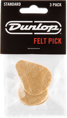 Dunlop 8012P vilten plectrums, 3 stuks