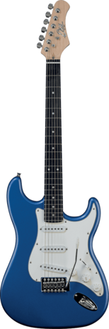EKO S300-pakket stratocastermodel, metallic blue