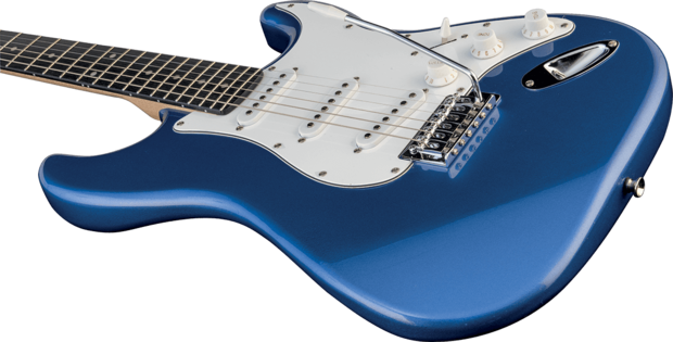 EKO S300-pakket stratocastermodel, metallic blue