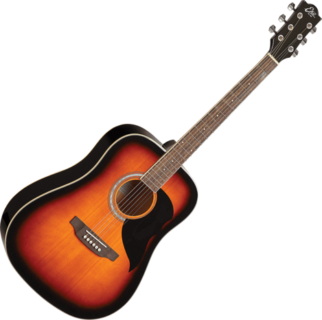 EKO Ranger 6 - Dreadnought sunburst, staalsnarig