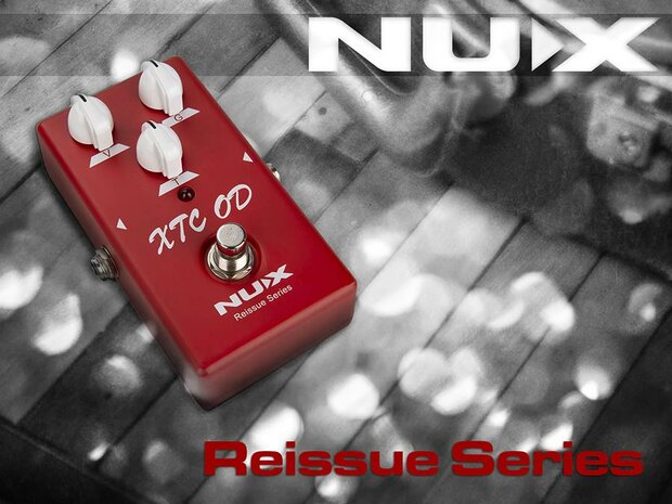 NUX Reissue Series XTC OD "red channel" harmonisch rijke overdrive analoog effectpedaal