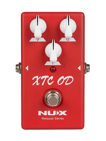 NUX Reissue Series XTC OD "red channel" harmonisch rijke overdrive analoog effectpedaal