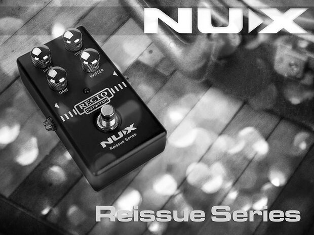 NUX Reissue Series Recto Distortion heavy American preamp overdrive analoog effectpedaal