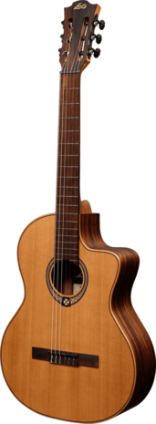 Lâg Occitania OC170CE electro-akoestische klassieke nylonsnarige gitaar, 4/4, nu met koffer