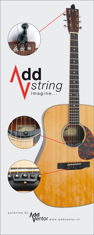 Addventor Addstring, voeg een snaar toe aan je gitaar