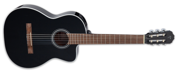 Takamine GC2CE-BLK electro-akoestische nylonsnarige gitaar