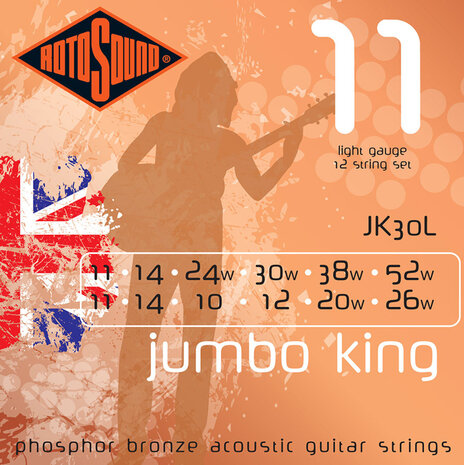 Rotosound Jumbo King, 12-snarig, super light, light of extra light