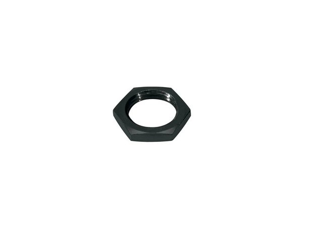 Moer voor chassis connector, nikkel, zwart of goud