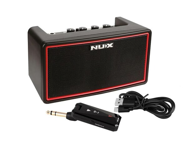 Nux Mighty Air draadloze oplaadbare stereo gitaar versterker incl. zender bluetooth