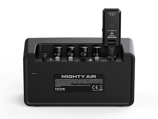 Nux Mighty Air draadloze oplaadbare stereo gitaar versterker incl. zender bluetooth