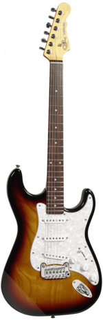 G&L Tribute Legacy Standard, 3-tone Sunburst