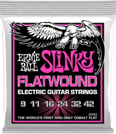 Ernie Ball 2593 Super Slinky Flatwound 09-42