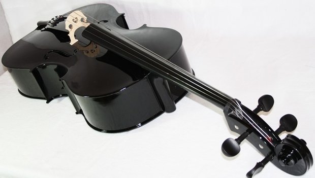 Cherrystone cello 4/4 Zwart met hoes en strijkstok