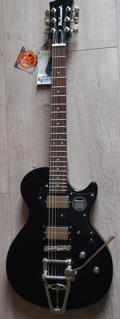 Richwood Master Series electric guitar "Retro Special Tremola" Black Sparkle