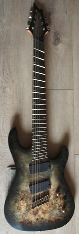 CORT E-Gitaar, KX FF, Stardust Black, 7-snarige gitaar