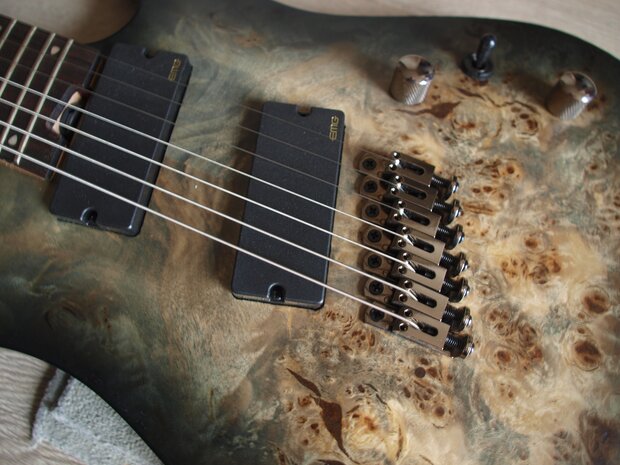 CORT E-Gitaar, KX FF, Stardust Black, 7-snarige gitaar