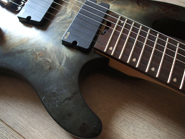 CORT E-Gitaar, KX FF, Stardust Black, 7-snarige gitaar