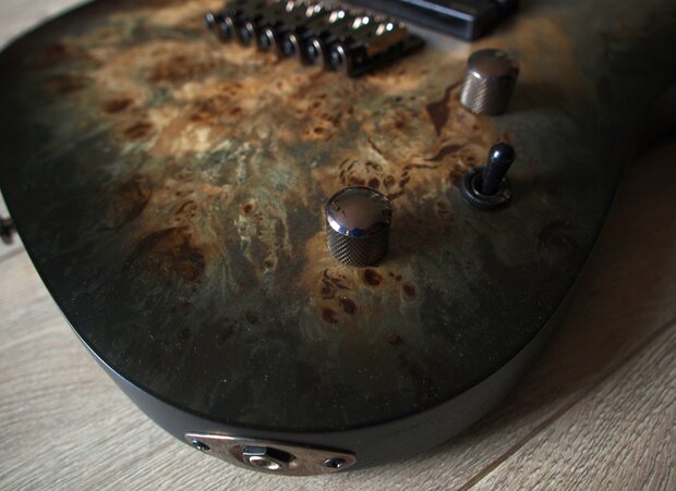 CORT E-Gitaar, KX FF, Stardust Black, 7-snarige gitaar