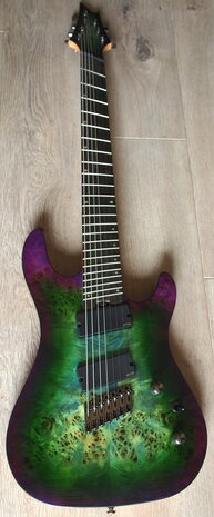 CORT E-Gitaar, KX500 FF, Stardust Green, 7-snarige gitaar