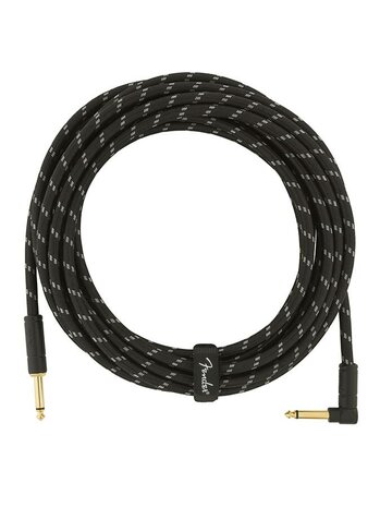 Fender DeLuxe Series 5.5 meter instrumentkabel, black tweed
